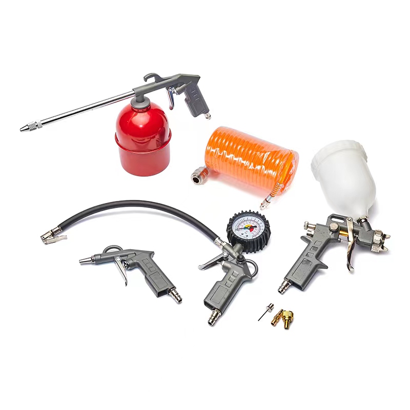 Spray Gun Air Compressor Kit - 空気圧エアコンプレッサーツールセット,ガレージキット,8個