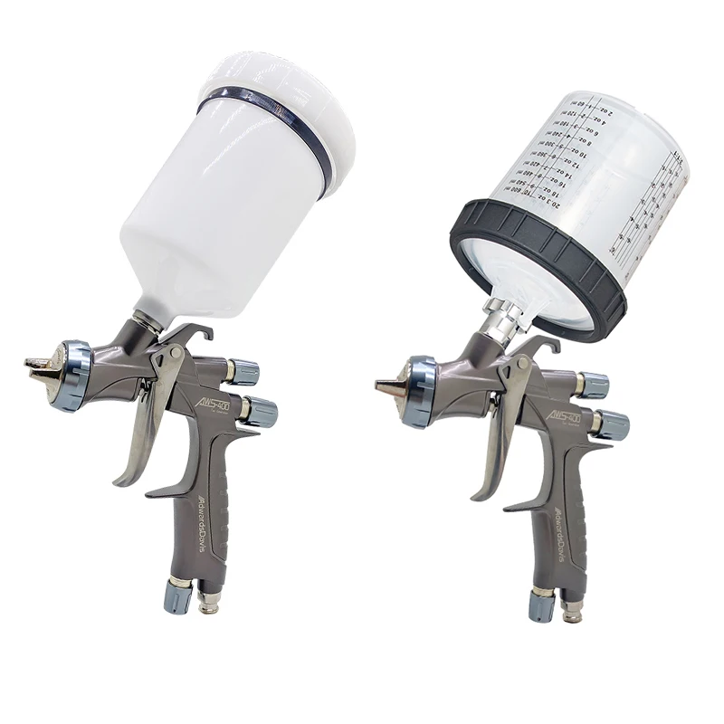 Hvlp Spray Gun Gravity Feed - AWS400 HVLP高霧化自動車塗装スプレーガン、トップコート・クリアコート・水性塗料用プラムブロッサムノズル