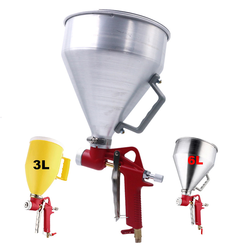 Texture Spray Hopper Gun - 壁画噴霧器 6L ペイントテクスチャツールエアホッパースプレー機 4 ミリメートル 6