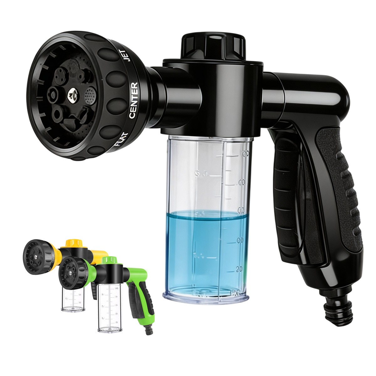 Spray Gun Cleaning Kit - 携帯式高圧洗浄機、泡状洗浄ガン、自動洗車用ウォーターキャノン、ペット用シャワー、ガーデンホース、スプレーキャン、ディスペンサーボトル付き