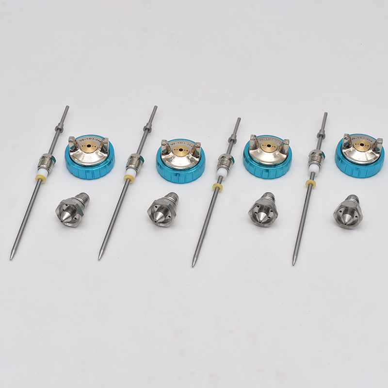 Hvlp Spray Gun Gravity Feed - W-101スプレーガンノズルキット 1.0/1.3/1.5/1.8mmノズルニードルとノズルキャップ W101 HVLP重力式塗装ノズル エアスプレーガンパーツ