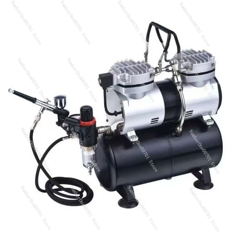 Airbrush Kit Compressor - AF186 エアブラシスプレーキット 軍事/模型用、コンプレッサー＆タンク付き
