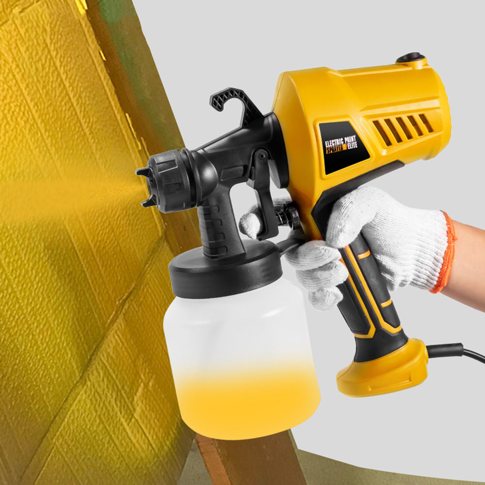 Paint Sprayer For Fence Deck - 500ML ハイパワー電動スプレーガン 3 スプレーパターンハンドヘルドペイントスプレーヤー家庭菜園 DIY フェンシングデッキスプレーノズル用