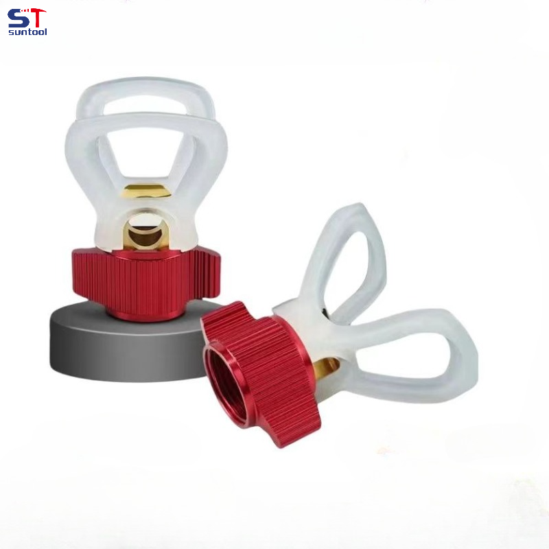 Paint Sprayer Nozzle Kit - エアレスペイントスプレーガード、ノズルツール、チップガードベース、ユニバーサル交換用アクセサリー