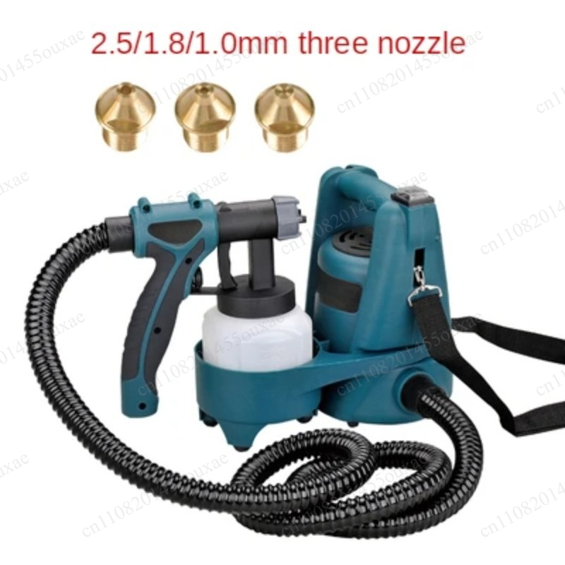 Electric Paint Sprayer 800W - 220V 800W 高圧ハンドヘルド電動ペイントスプレーガン 1.0mm ノズル防錆ラテックススプレー家庭用 DIY
