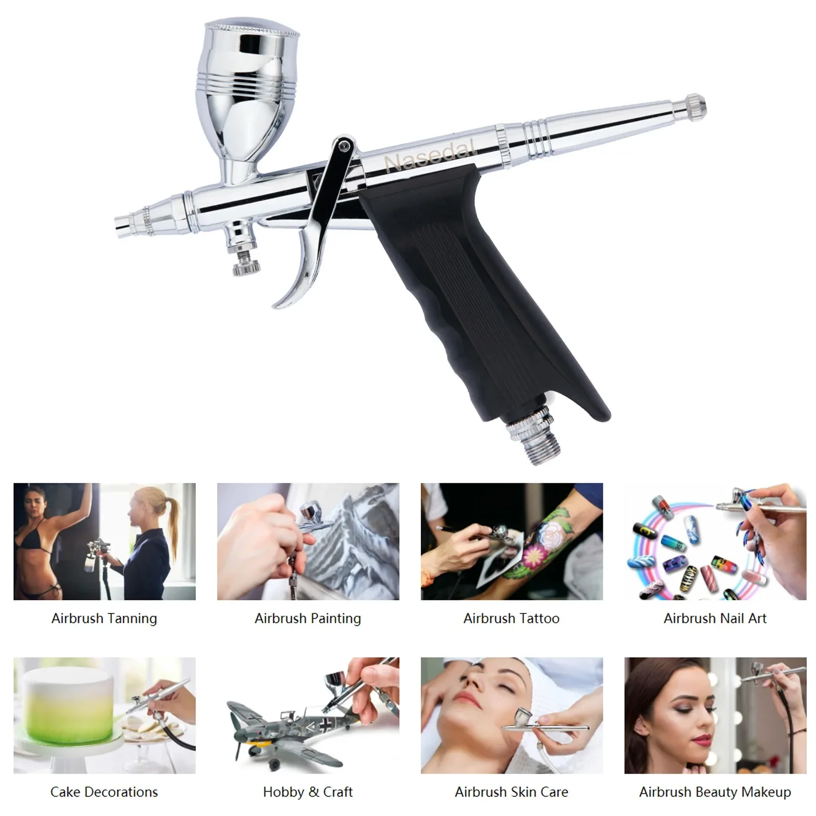 Spray Gun Air Compressor Kit - ナセダル エアブラシ エアコンプレッサーキット オートストップ 40psi 0.3mm