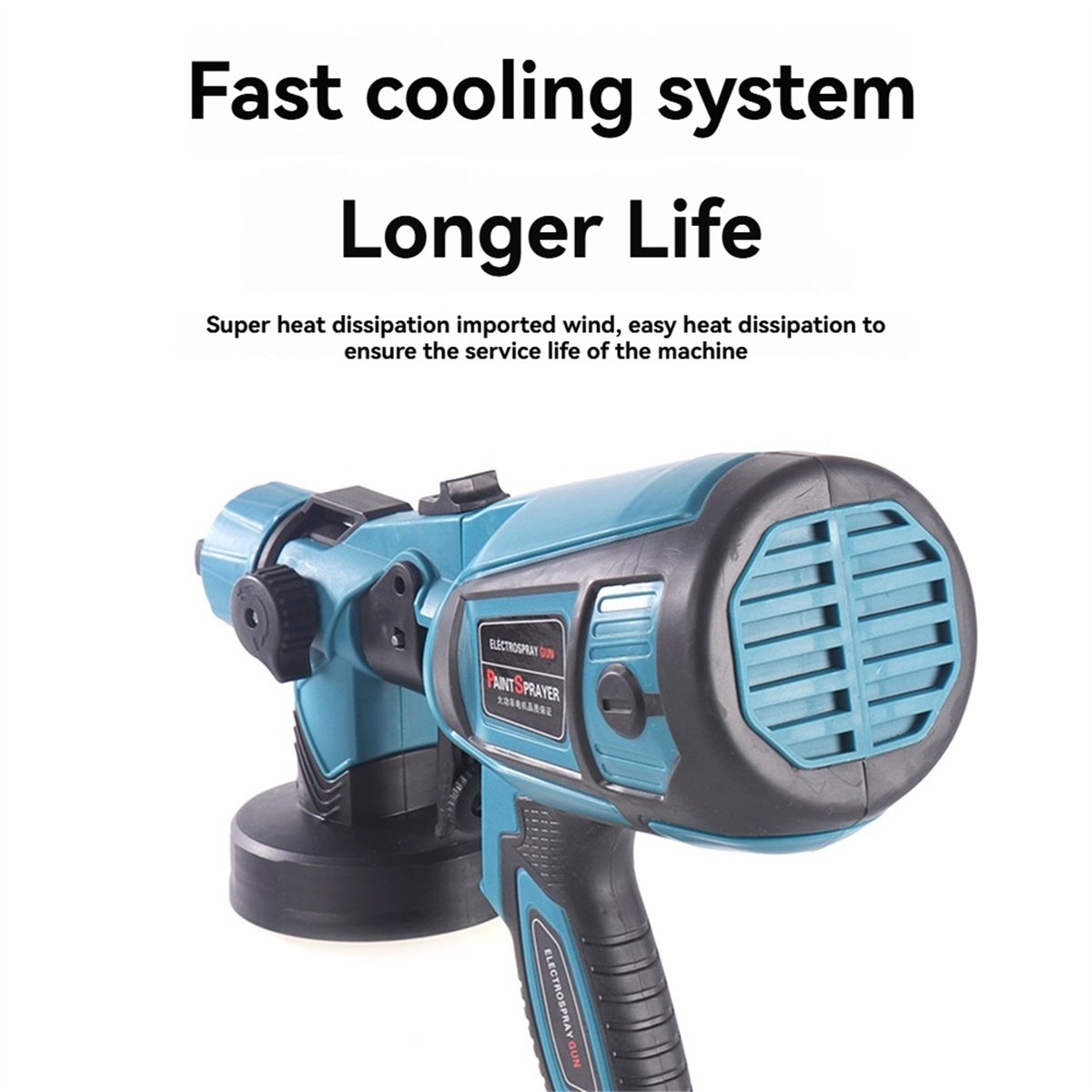 Electric Paint Sprayer 800W - ABNH ポータブル電動工具 1400ML ペイントスプレーヤー 650-800W 自動車家具鋼材コーティングエアブラシ