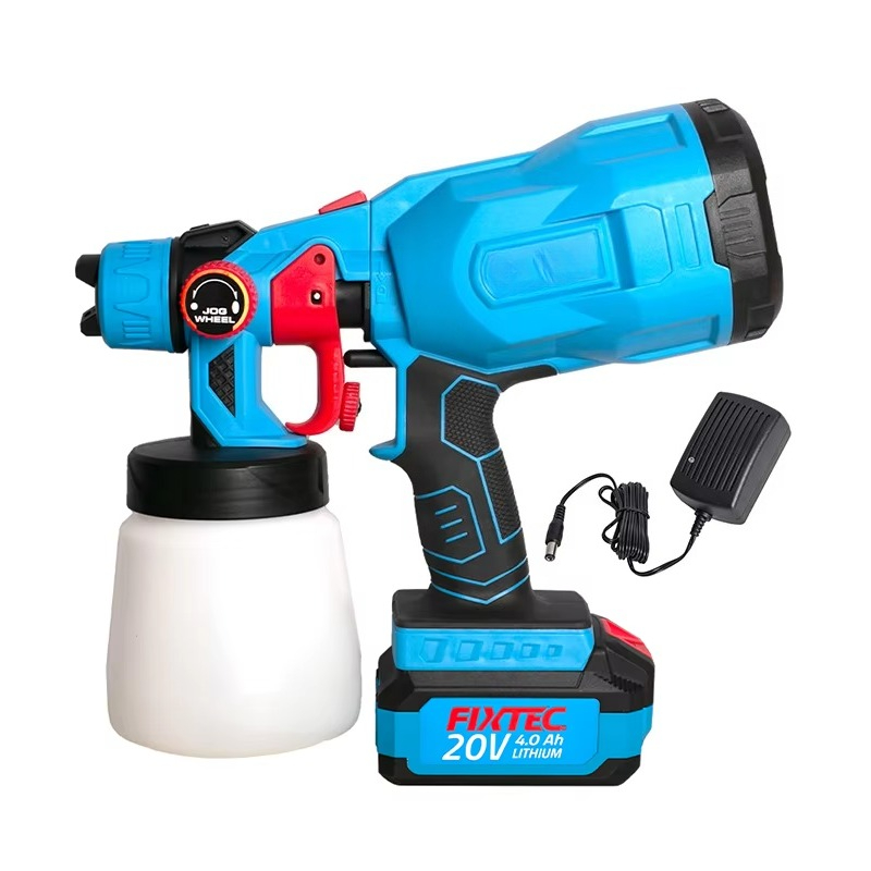 Cordless Paint Sprayer 20V - 800mL 20Vコードレス多機能スプレーガン 電動ハンドヘルドペイントスプレーヤー 家庭用および屋外/塗装プロジェクト用