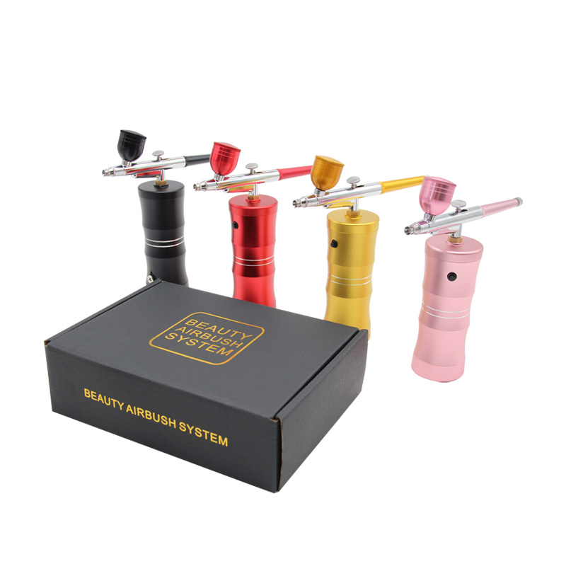 ミニairbrushナノ酸素圧力ディープスキンインジェクショ - Airbrush Kit Compressor のレビューと価格