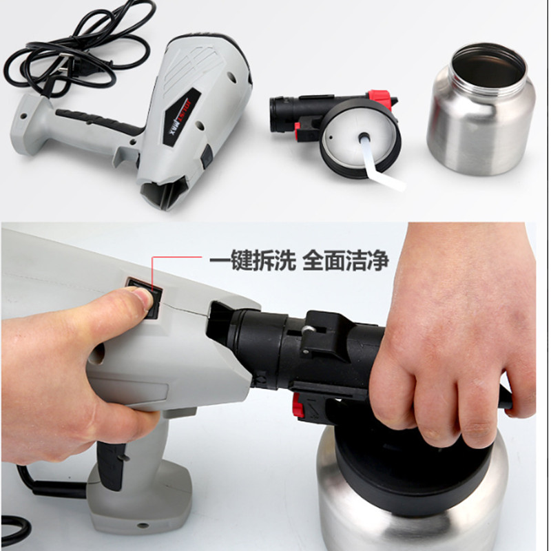 220v 800ワットの電気スプレーペイント銃リムーバブル高 - Electric Paint Sprayer 800W のレビューと価格