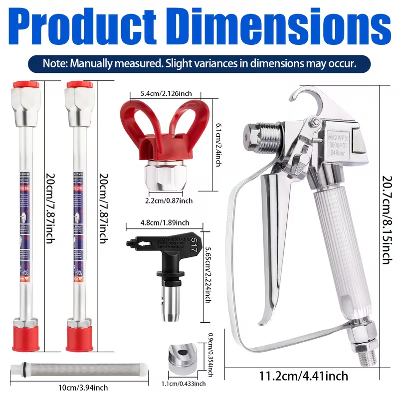 エアレスペイントスプレーガンアクセサリーキット リバーシブル - Paint Sprayer Extension Pole のレビューと価格