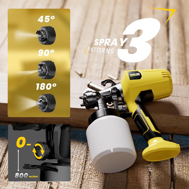 ワットワーク塗装用スプレーガン、簡単洗浄設計の電動塗装機、家 - Paint Sprayer For Fence Deck のレビューと価格