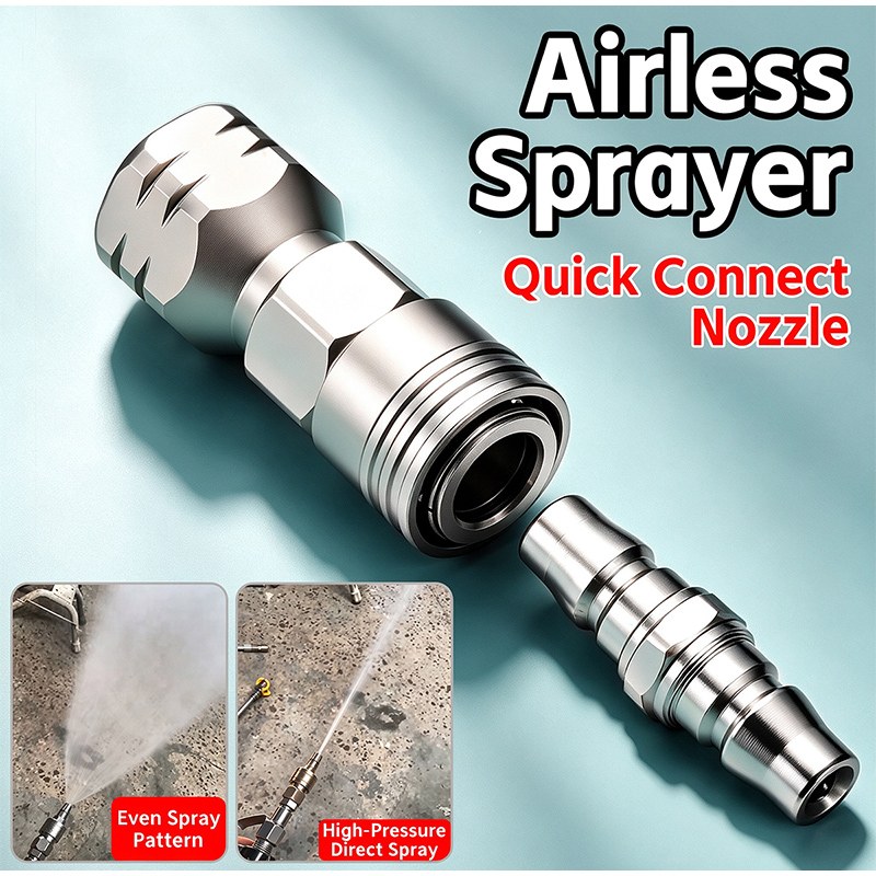 ステンレス製クイックコネクトノズル、高圧噴霧、防滴、エアレス - Paint Sprayer Nozzle Kit のレビューと価格