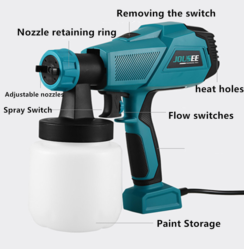 電気塗料噴霧器,壁,ドア,窓,フェンス用のポットノズル,22 - Electric Paint Sprayer 800W のレビューと価格