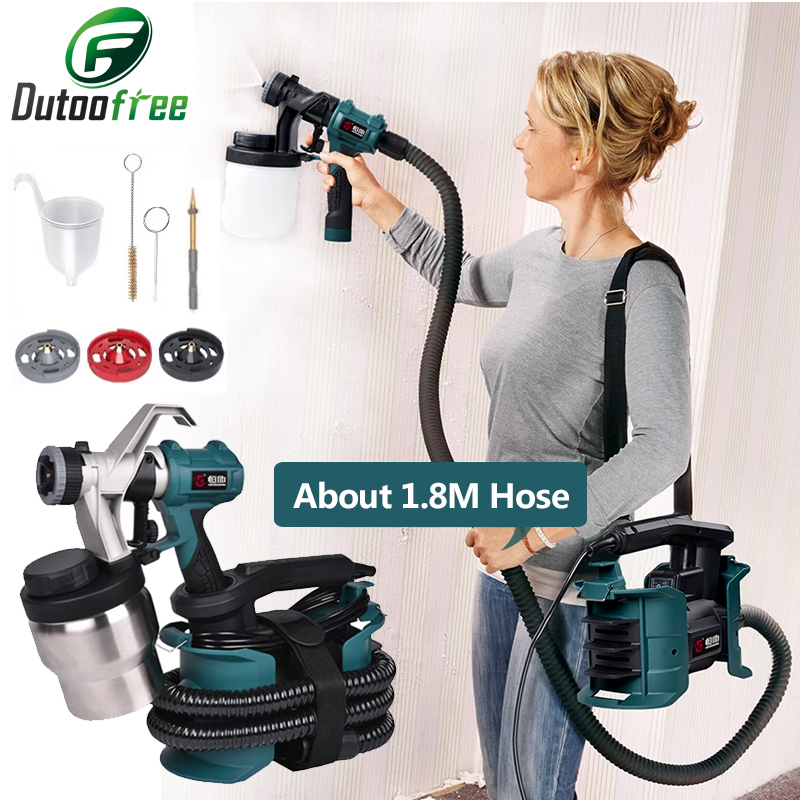 220V 800W ハイパワーペイントスプレーヤー 900m - Electric Paint Sprayer 800W のレビューと価格