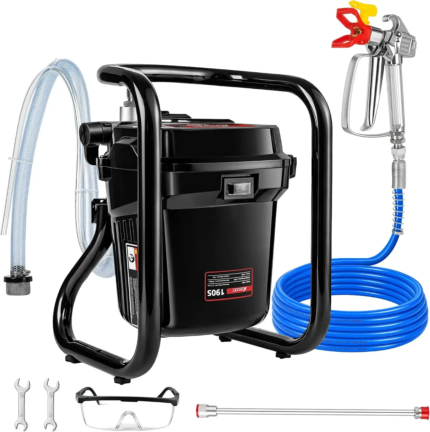 米国発送 750W エアレスペイントスプレーヤー 1台 |  - Airless Paint Sprayer 3000Psi のレビューと価格