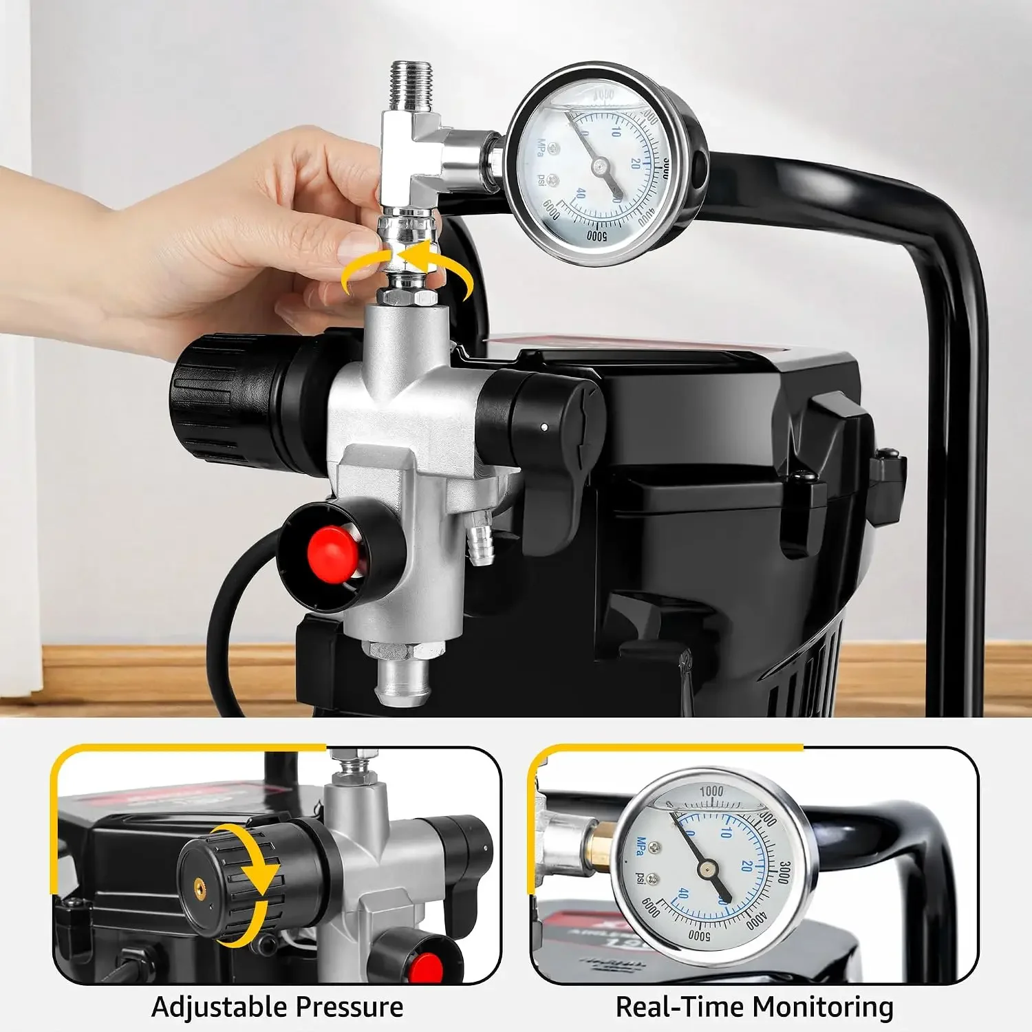 米国発送 750W エアレスペイントスプレーヤー 1台 |  - Airless Paint Sprayer 3000Psi のレビューと価格