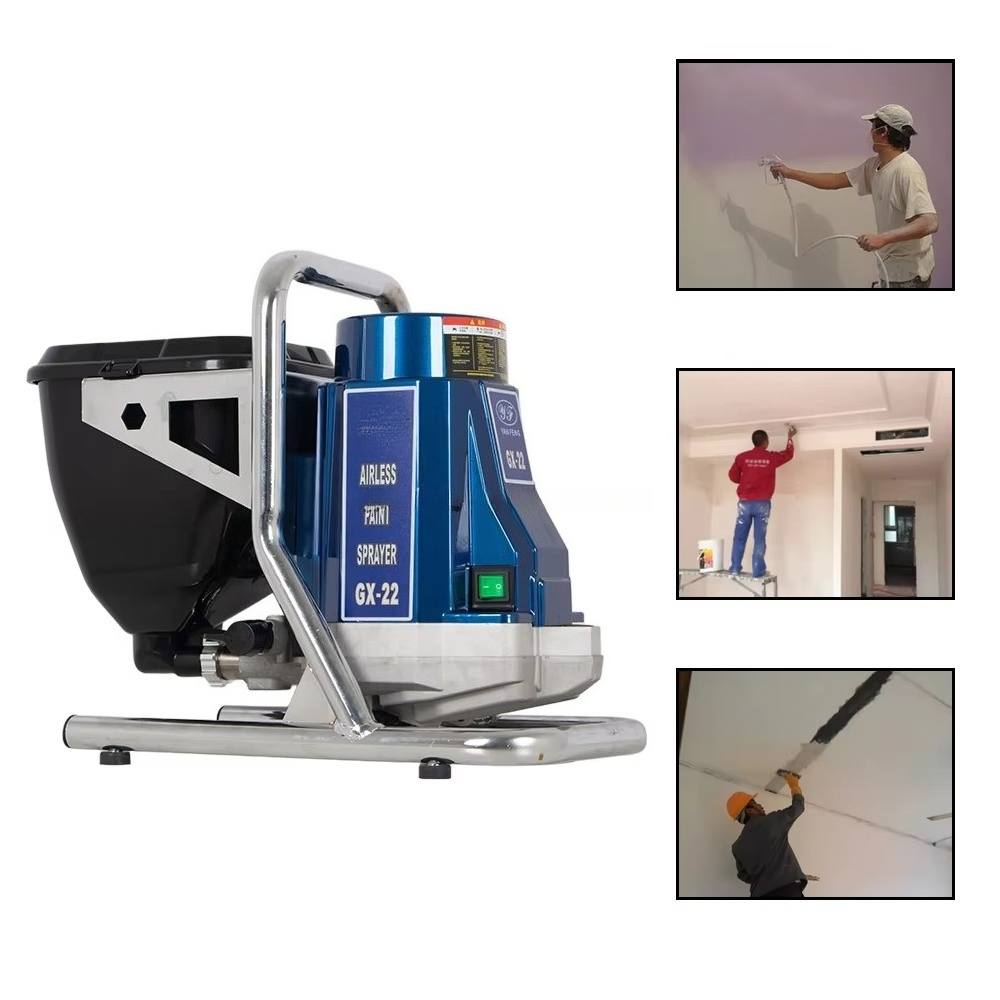 GX-22工業用エアレス塗装機一体型タンク1HP電動モーター - Airless Paint Sprayer 3000Psi のレビューと価格