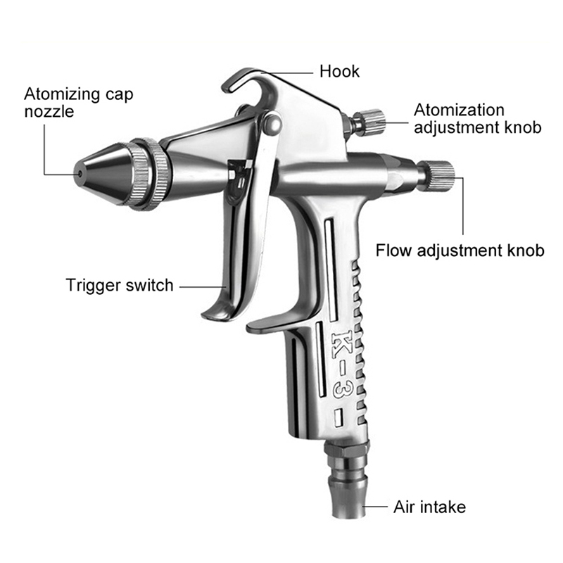 ミニペイントスプレーK-3 mm,噴霧ノズル,空気噴霧器,ペ - Hvlp Spray Gun Gravity Feed のレビューと価格