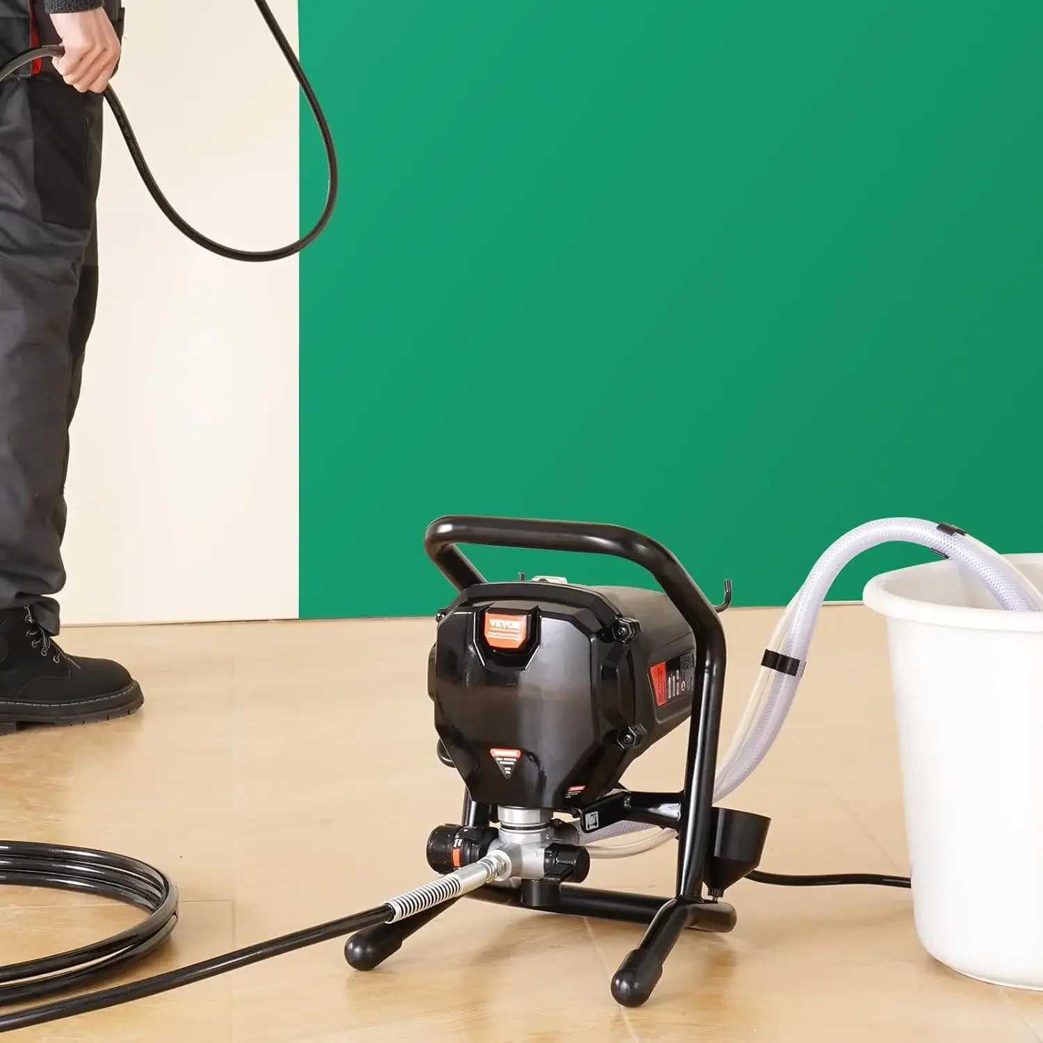 750Wスタンド型エアレスペイントスプレーヤー、3000PS - Airless Paint Sprayer 3000Psi のレビューと価格