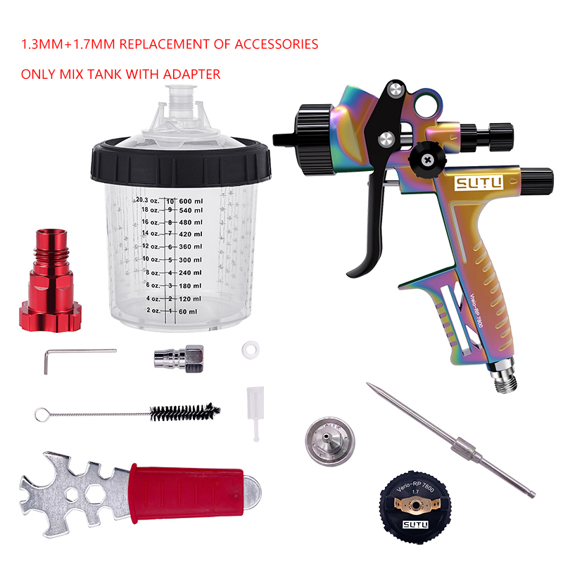 8900 RP/カメレオン車修理ペイントスプレーガン 1.3 - Hvlp Spray Gun Gravity Feed のレビューと価格