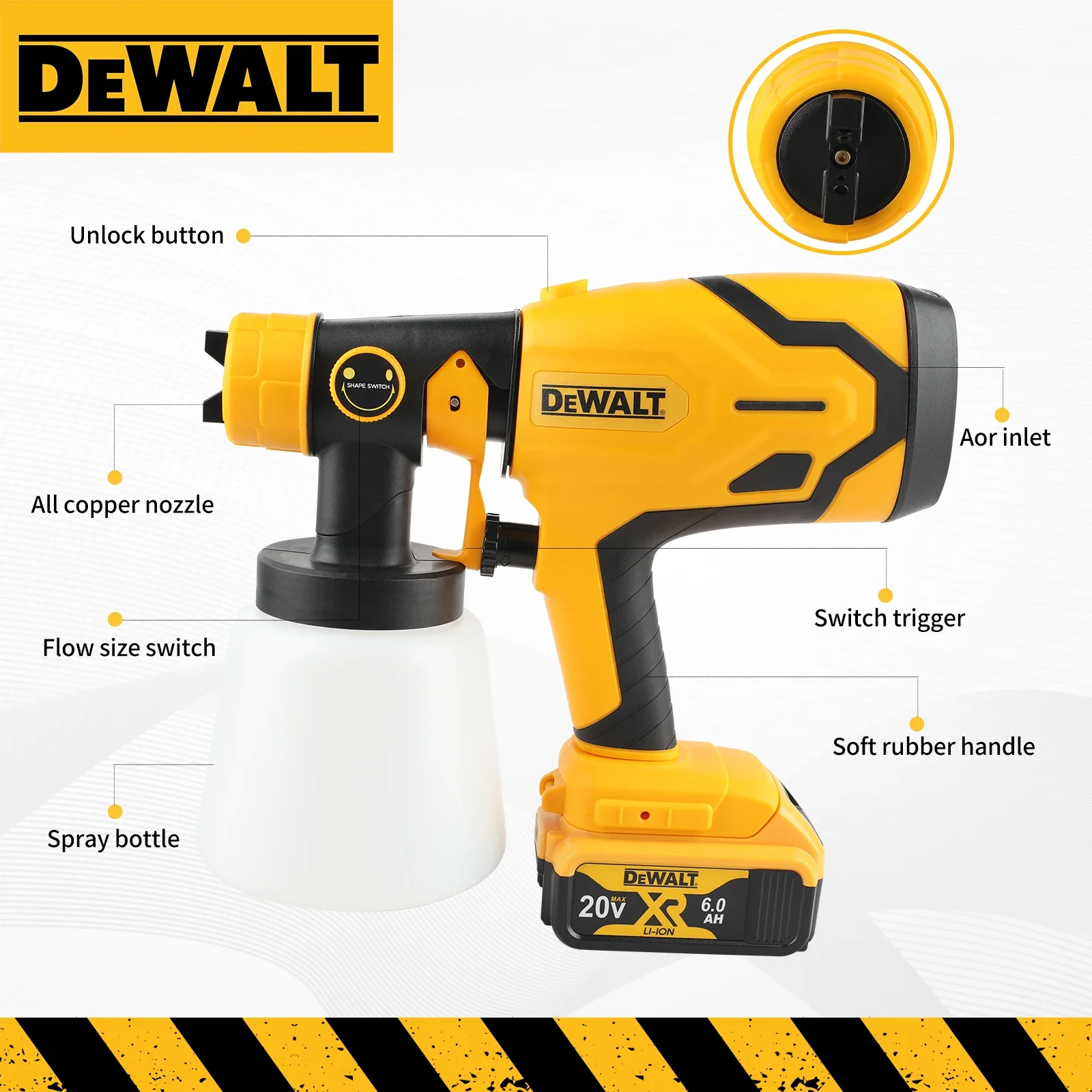 DEWALT D227 ブラシレス コードレス 塗装スプレー - Cordless Paint Sprayer 20V のレビューと価格