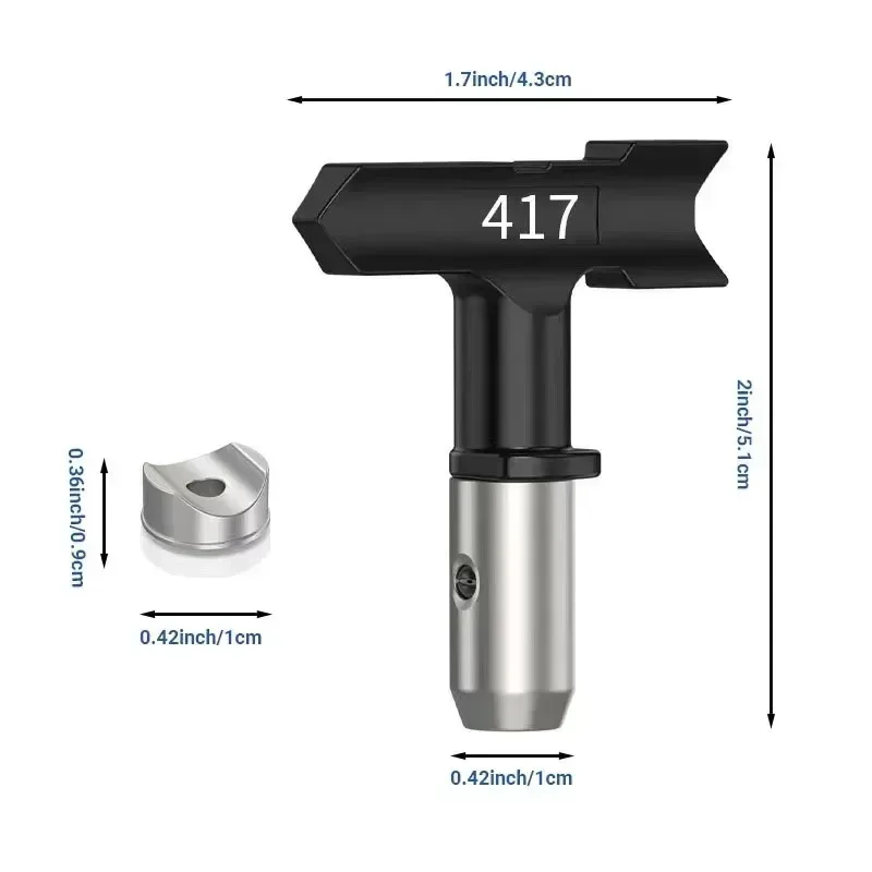 トップスプレー-ブラックエアレスノズルスプレー、スプレーチッ - Paint Sprayer Nozzle Kit のレビューと価格