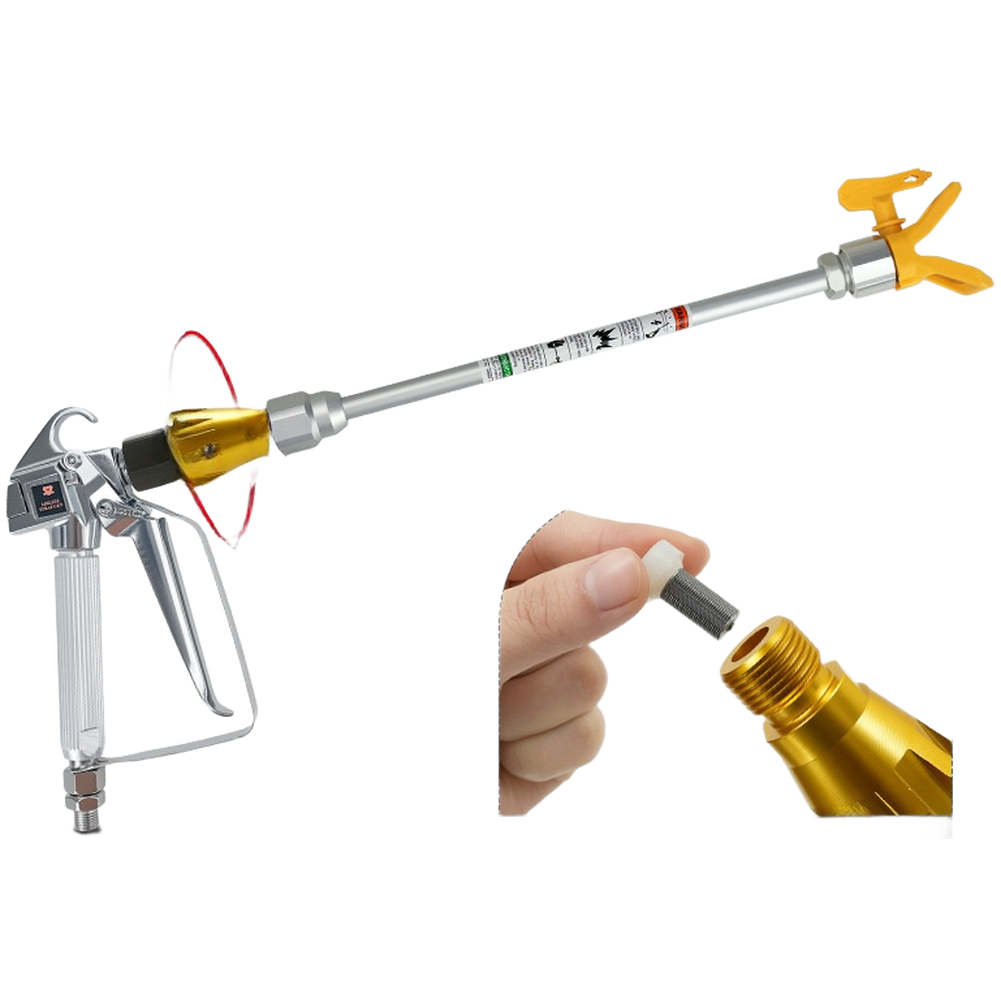 360度回転スプレーフィルター方向調整器（延長ポール付き）塗 - Paint Sprayer Extension Pole のレビューと価格