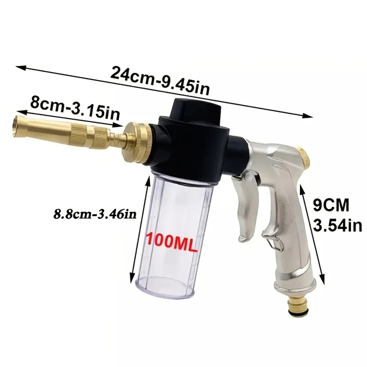 高圧スプレー水鉄砲金属洗浄ガーデン散水ホースノズルスプリンク - Spray Gun Cleaning Kit のレビューと価格