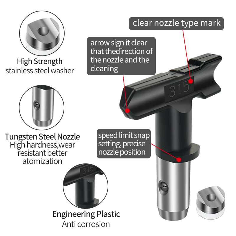 エアレススプレーノズル,さまざまなモデル,スプレー機のすべて - Paint Sprayer Nozzle Kit のレビューと価格