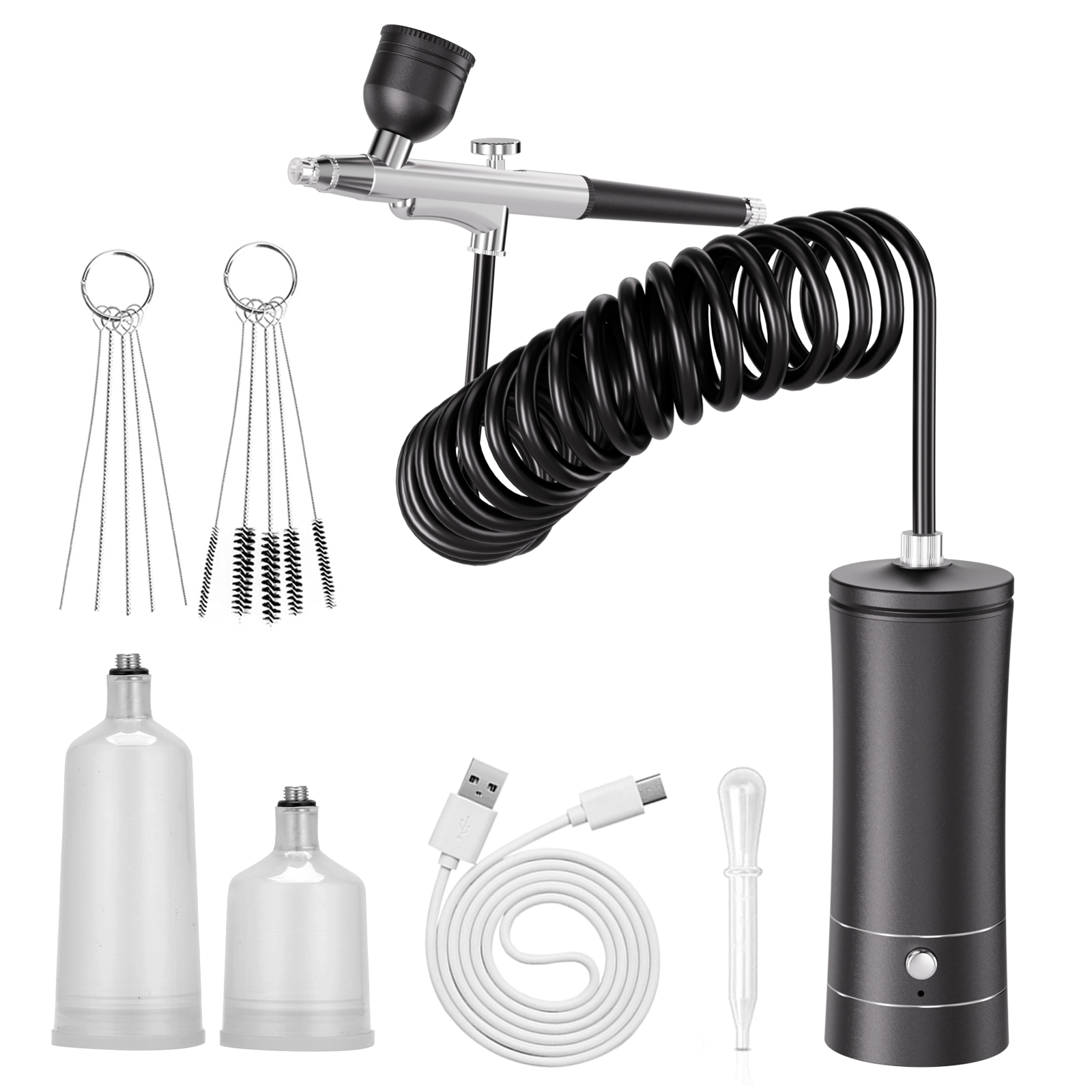 コードレスエアブラシキット（コンプレッサー付き）、ワイヤレス - Spray Gun Air Compressor Kit のレビューと価格