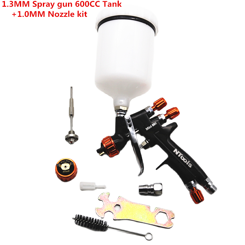 Ntools 1.3MMスプレーガン、1.0MMノズルキット - Hvlp Spray Gun Gravity Feed のレビューと価格