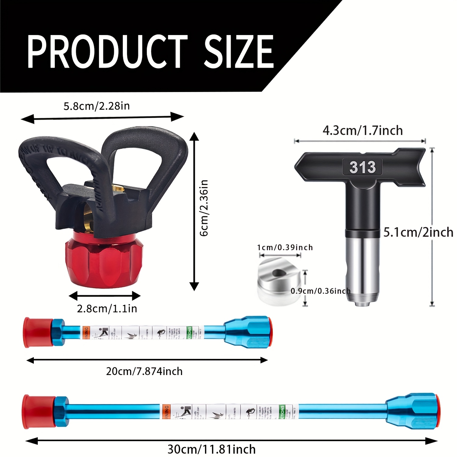 15 個エアレスペイントスプレーアクセサリーキット延長ポール - Paint Sprayer Extension Pole のレビューと価格