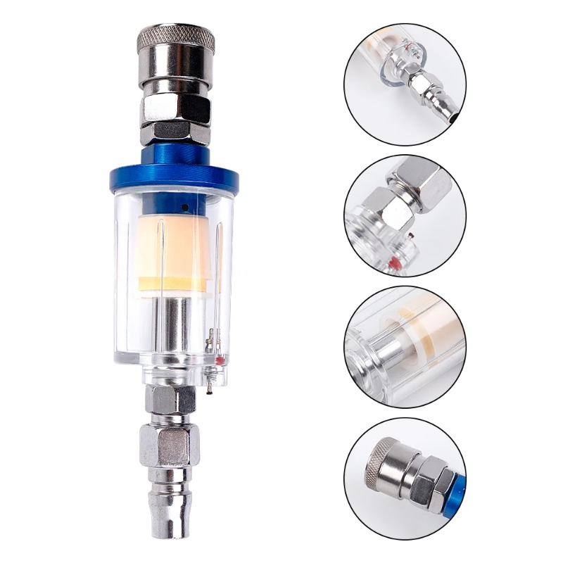 エアオイルウォーターセパレーターフィルターキット 1/4イン - Spray Gun Air Compressor Kit のレビューと価格