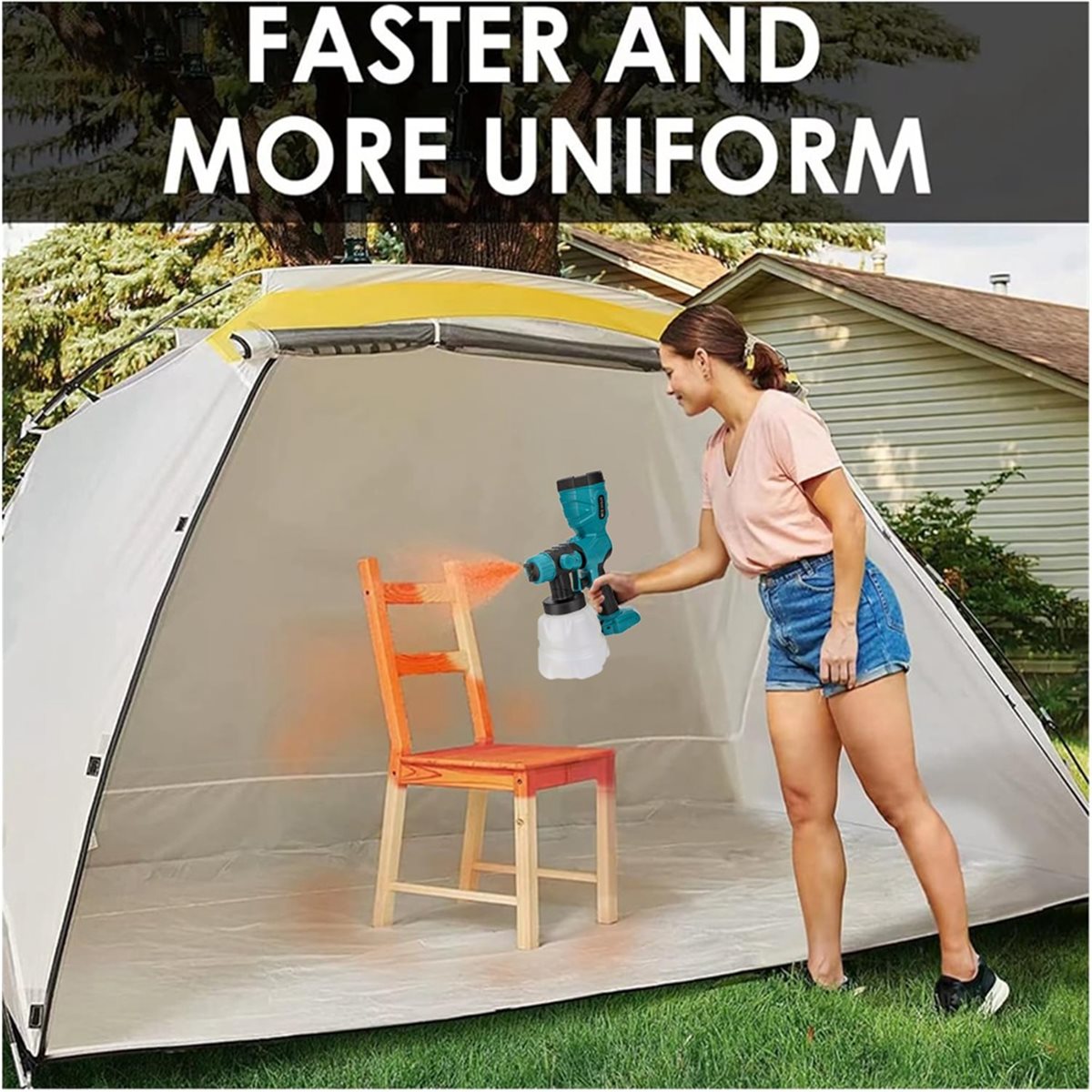 DT68 TO 電動20Vコードレスペイントスプレーヤー、自 - Cordless Paint Sprayer 20V のレビューと価格