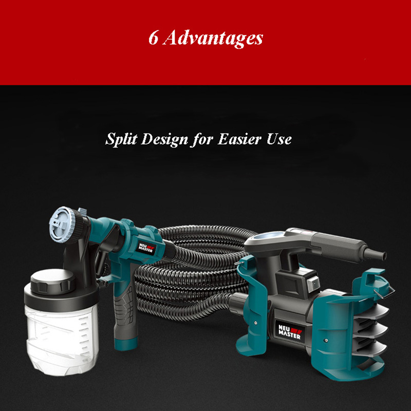 2.5 ミリメートルノズルスプレーガン 800 ワットハイパ - Electric Paint Sprayer 800W のレビューと価格