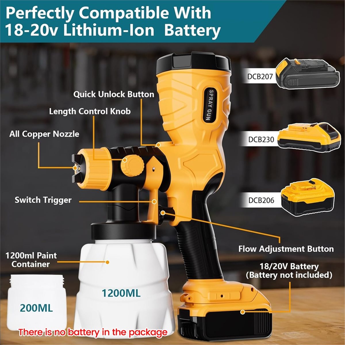 A77K 電動 20V コードレスペイントスプレーヤー 自動 - Cordless Paint Sprayer 20V のレビューと価格