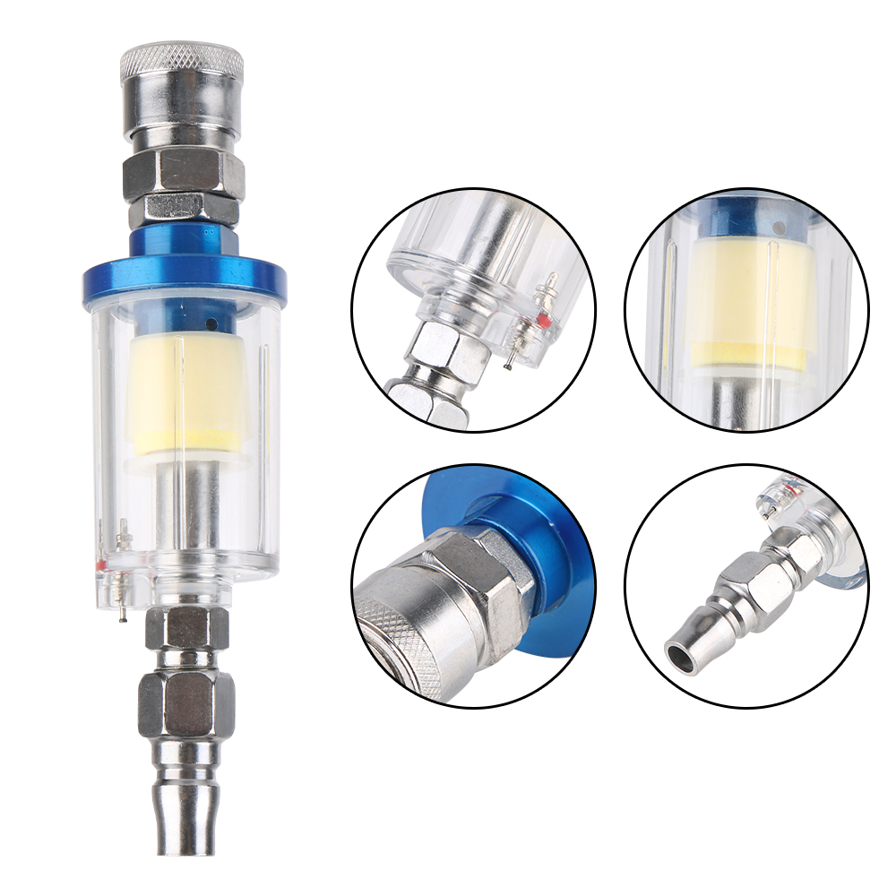 1/4インチネジ式、透明な水切り付き、空気圧縮機用、水分分離 - Spray Gun Air Compressor Kit のレビューと価格