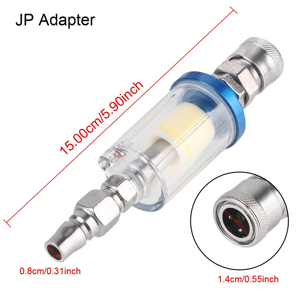 1/4インチのねじ込み式透明水切り。エアコンプレッサー用、水 - Spray Gun Air Compressor Kit のレビューと価格