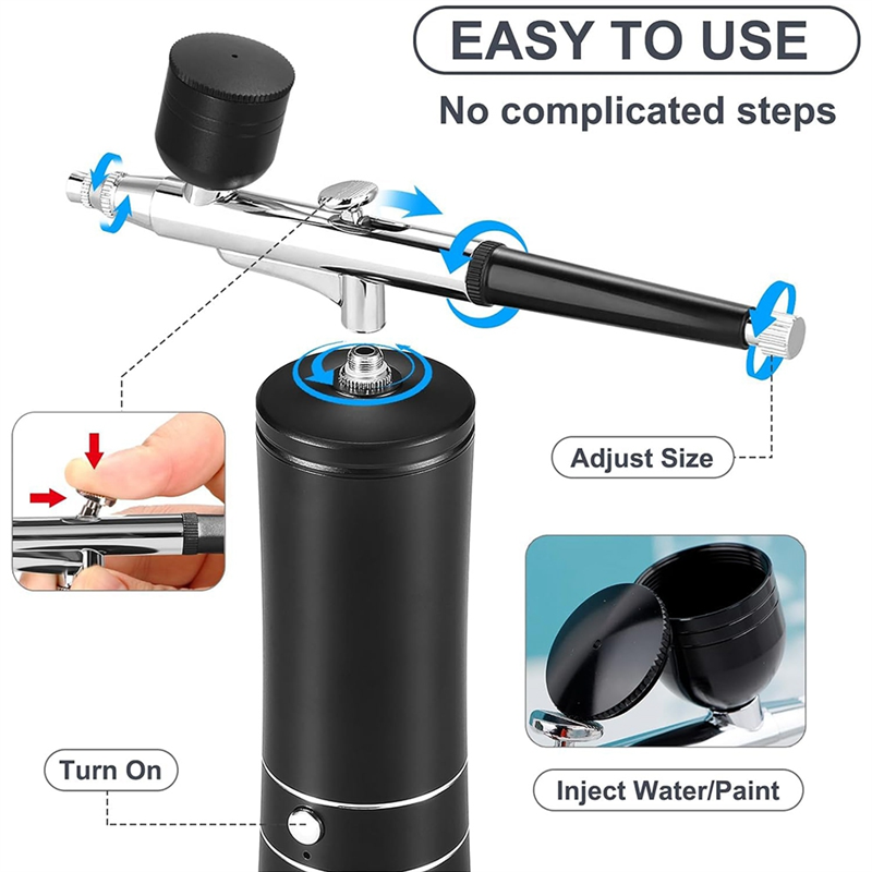 75STO-新しいエアブラシキットコードレス充電式コンプレッ - Airbrush Kit Compressor のレビューと価格