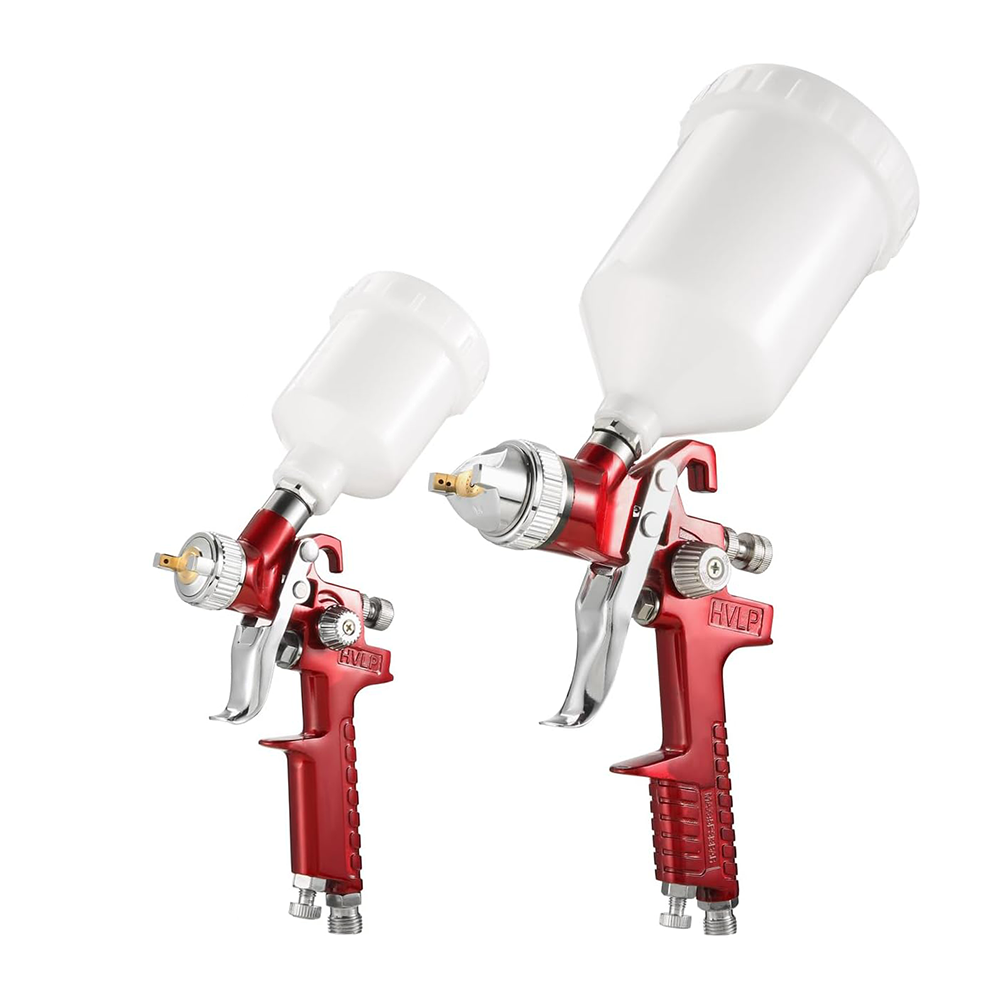 HVLP スプレーガンセット、0.8mm/1.4mm プロフ - Hvlp Spray Gun Gravity Feed のレビューと価格