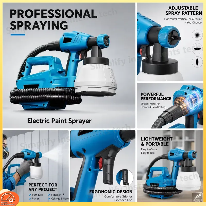 800W HVLPペイントスプレーヤー、1300ml着脱式タ - Paint Sprayer For Fence Deck のレビューと価格