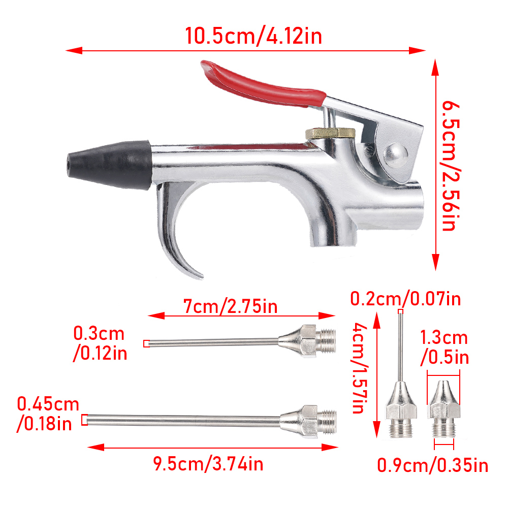 エアコンプレッサーブローガン金属ツールエアインレットキットス - Spray Gun Air Compressor Kit のレビューと価格