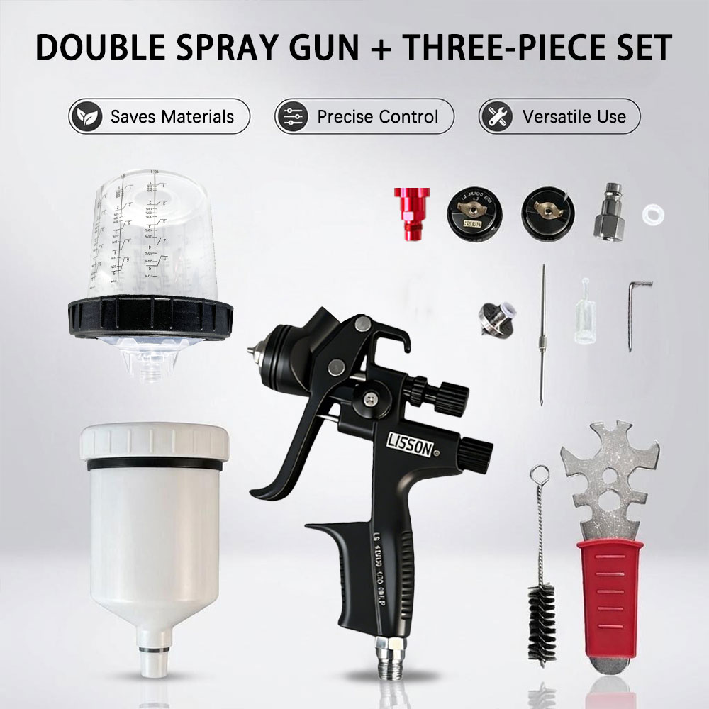 HVLPスプレーガン、アダプターとミキシングタンク付き、自動 - Hvlp Spray Gun Gravity Feed のレビューと価格