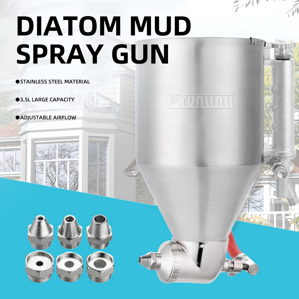 テクスチャペイントスプレーガン、石塗料・ラテックス用ステンレ - Texture Spray Hopper Gun のレビューと価格