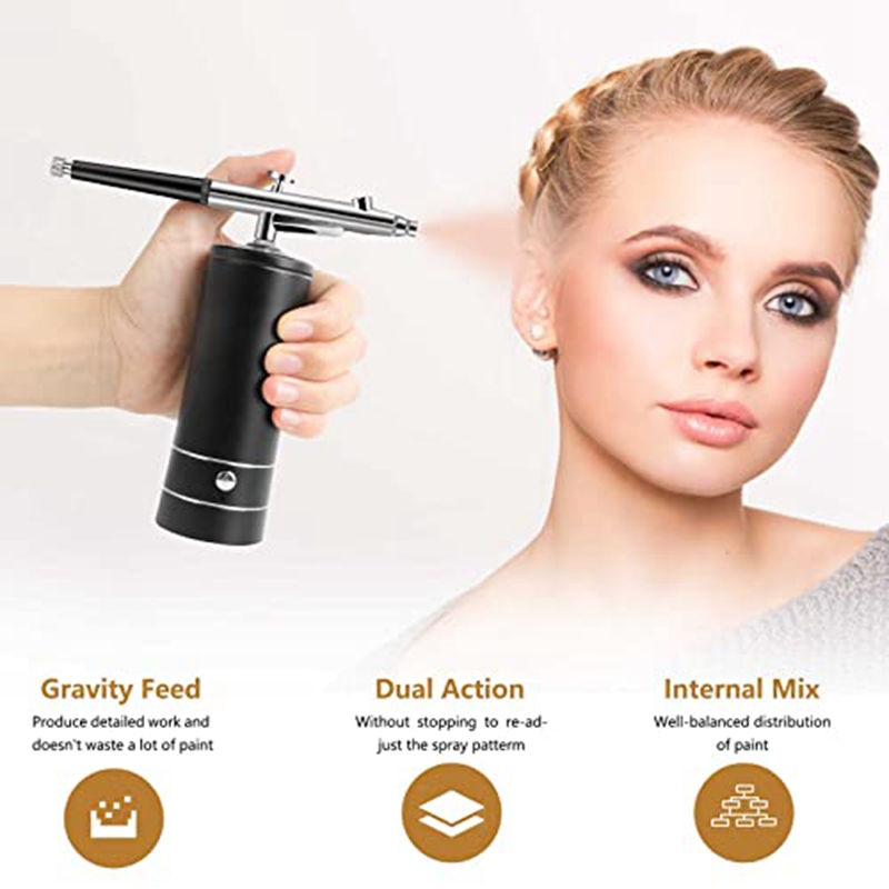 エアブラシキット充電式コードレスエアブラシコンプレッサー、3 - Airbrush Kit Compressor のレビューと価格
