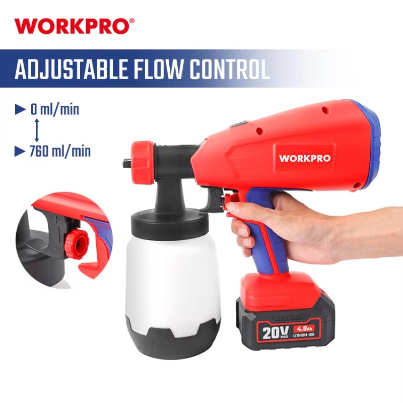 20Vコードレス電動塗装機、ポータブル電動塗装ガン、1000 - Cordless Paint Sprayer 20V のレビューと価格