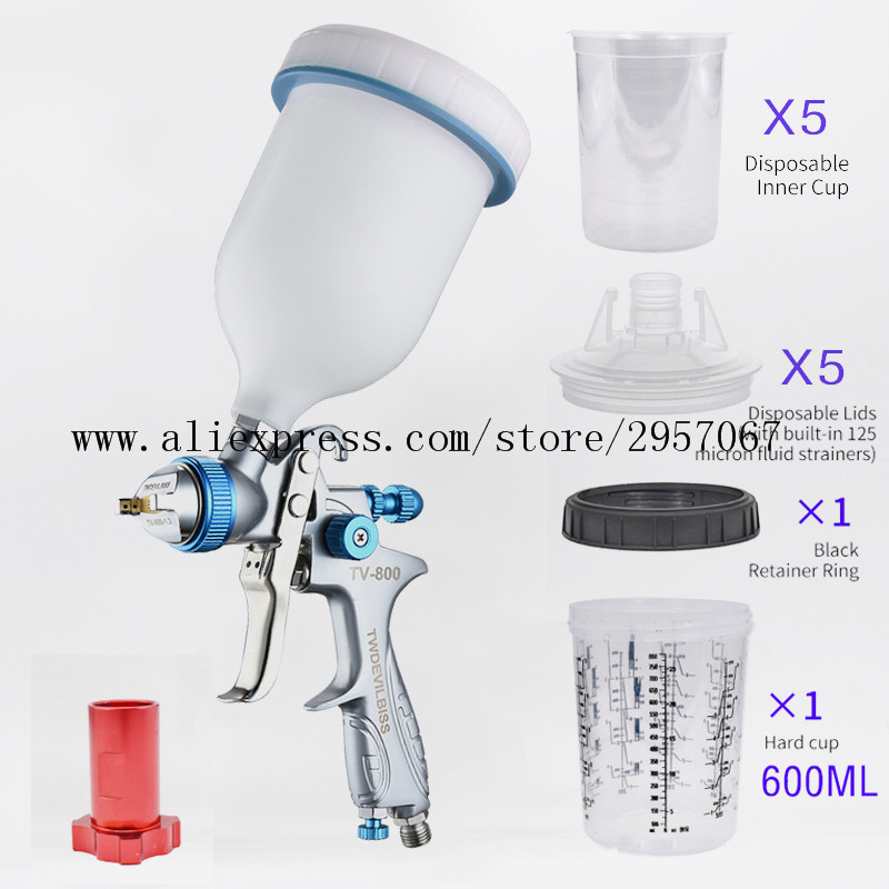 HVLPスプレーガン、自動車塗装用スプレーガン、重力式塗料供 - Hvlp Spray Gun Gravity Feed のレビューと価格