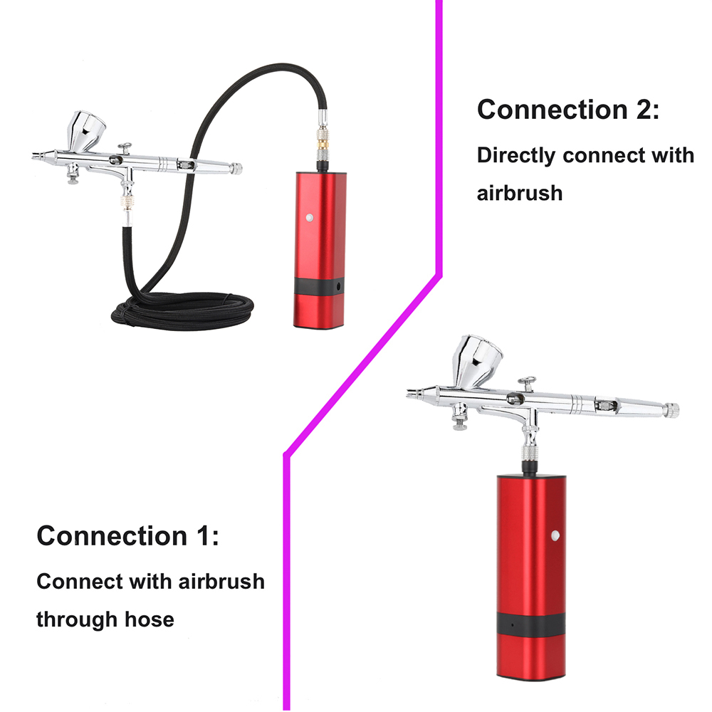 リボ-電動コードレスエアブラシ,小型シングルダブルアクション - Spray Gun Air Compressor Kit のレビューと価格