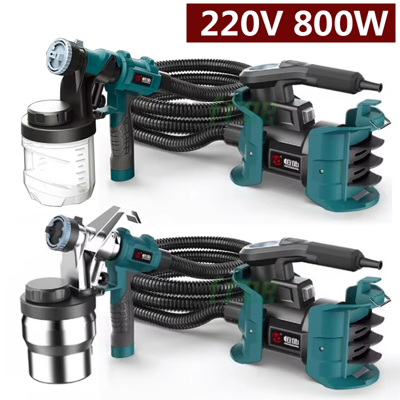 220V 800 ワット電動スプレーガン 900 ミリリット - Electric Paint Sprayer 800W のレビューと価格